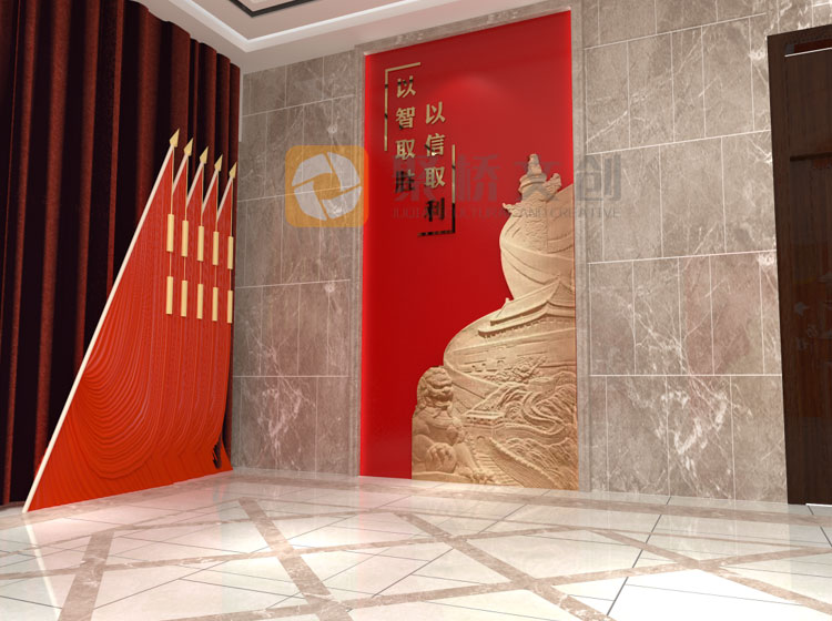 企業(yè)大廳浮雕展示設(shè)計(jì)